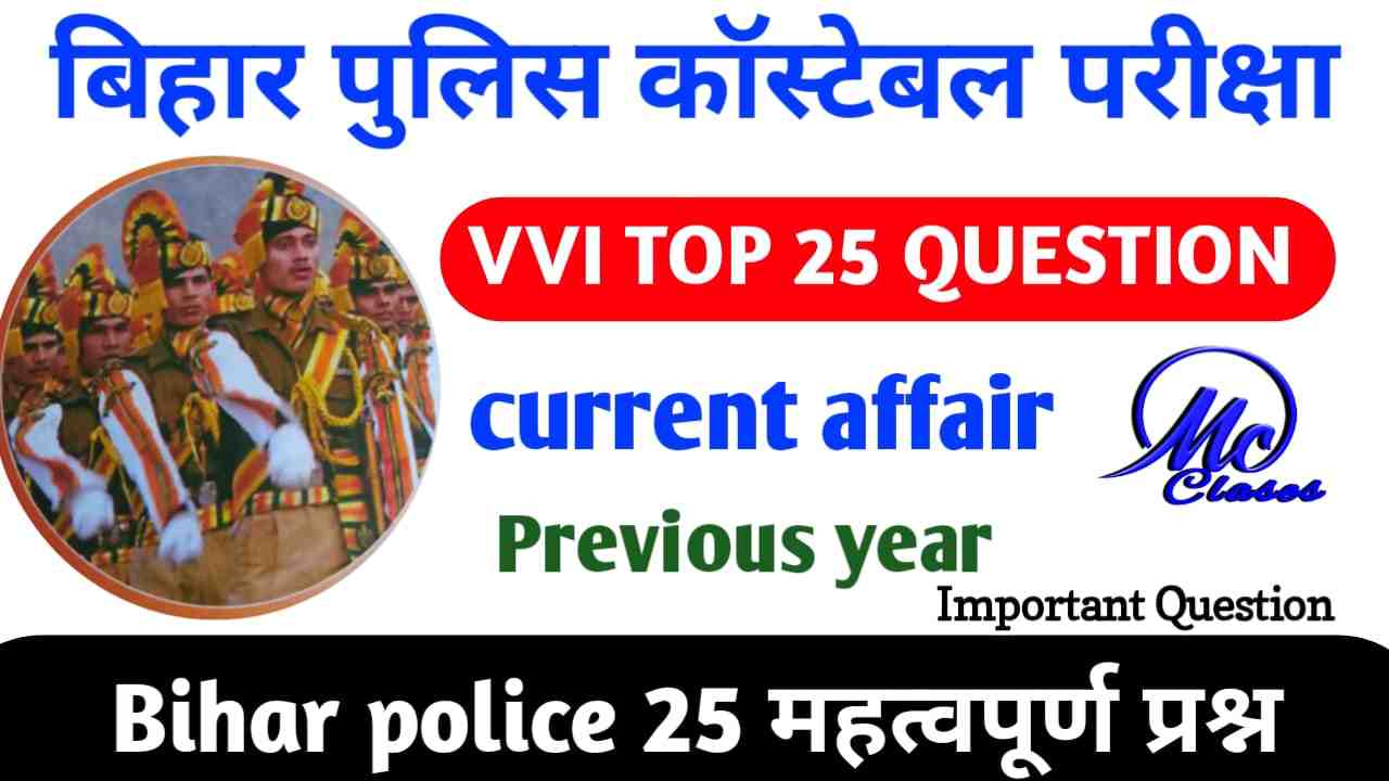 Bihar Police current affairs 2023 | Daily Objective Current Affairs